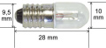 E10 Long - 36v-0,056a-2,0w E10-skalenlÄmpchen, 10x28mm -oshino-